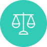 Ícone de bloqueio de contas e bens por decisão judicial